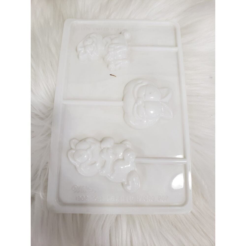 RARE Vintage Wilton Garfield Hard Candy Mold Plastic Candy On Stick Cat‎ Candy